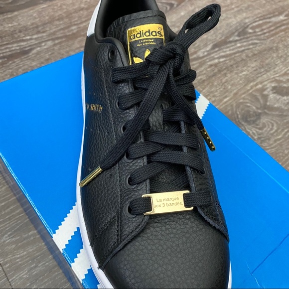 SOLD Adidas Stan Smith black and gold - Picture 4 of 7